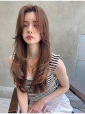 ACE横浜 ベージュカラー×ロングレイヤー