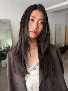 シュク 高円寺(SYUK) 顔周りレイヤー/縮毛矯正/髪質改善/ロング【SYUK高円寺】kanna