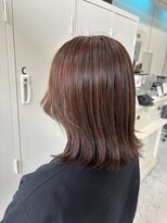 レプリカ 上大岡(Replica)&nbsp;艶感ブラウン、切りっぱなしボブ