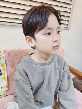 スーハ 恵比寿(SUUHA) キッズカット/おしゃれモードセンターパート◎キッズスタイル