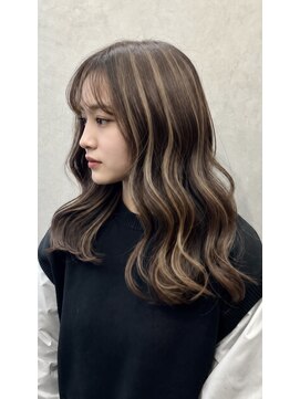 エスドットブルーム 梅田店(S.BROOM) 【立体感抜群】大人可愛いコントラストハイライト×グレージュ