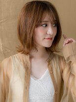 カバーヘア ブリス 志木南口駅前店(COVER HAIR bliss)&nbsp;透明感ハイトーンカラー小顔マレットウルフくびれボブ20代30代W