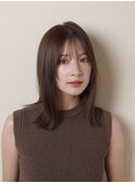 骨格診断で似合わせる艶髪ミディアム×顔まわりレイヤー