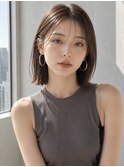 【NOA】ミディアムレイヤー顔まわりレイヤーシースルーバング