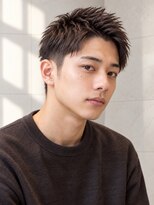ORO MEN'S 緑地公園【オーロ/メンズ/眉毛/アイブロウ/メンズカット/メンズパーマ】&nbsp;【メンズカット】爽やか束感アップバングショート