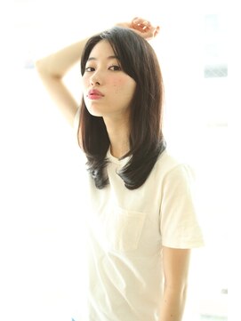 サロンドミルク 原宿(salon de MiLK) 【salon de MiLK 原宿】毛先ワンカールセンターパート