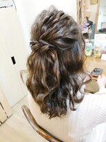 ロカット サロン(Roquat Salon)&nbsp;なみなみハーフアップアレンジ【ヘアアレンジ　立川/立川南/袴】