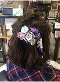 卒業式＊三つ編みハーフアップ