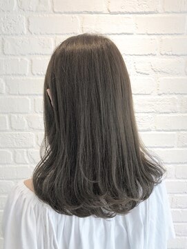 デイジー インデックスヘア 大島店(DAISY index hair) ”DAISY大島店” 可愛い小顔ミディアム ストレート グレージュ