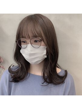 ラミール クオリティオブライフ(lamiell Quality of life) くびれ韓国風/デザインカラー/前髪/こなれミディ/イメチェン