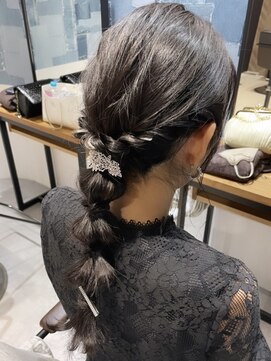 アース 郡山コスモス通り店(HAIR&MAKE EARTH) インナーカラーダブルカラーハイトーンカラー韓国20代ヘアセット