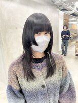 ソーコ 渋谷(SOCO)&nbsp;グレーカラーレイヤー姫カットケアブリーチダブルカラー髪質改善