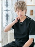 サイドパートのハイトーンモテ髪マッシュm2上尾10代20代30代