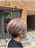センターパート/ミルクティーベージュ/ホワイトミルクティー