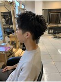 ショートアップバングジェットモヒカンフェードカット骨格矯正