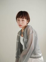 ムク 甲府(muku.)&nbsp;ミディアムヘア/斜めバング/グレージュカラー/甲府駅