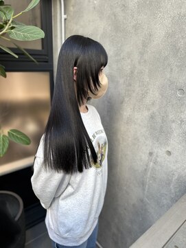 キュア 表参道(CURE) 黒髪/グレージュカラー/ココアベージュ/ヘルシーロング[表参道]