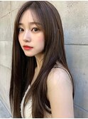 ワンカールレイヤー美髪エアリーロングピンクブラウン