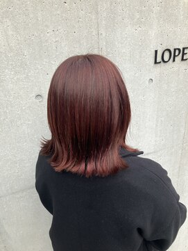 ロペヘアリッシェル(LOPE hair Richel) 【LOPEhair Richel/オーハシ】つやつやワインレッド