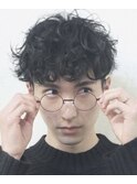《セットを簡単に》パーマで大人の雰囲気に/韓国マッシュ