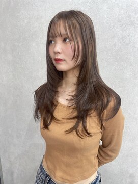 エイム(AiM) レイヤーカット×ベージュ