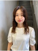 ゆるふわ大人可愛い♪20代30代ロングパーマアッシュベージュ