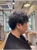 メンズ無造作パーマ