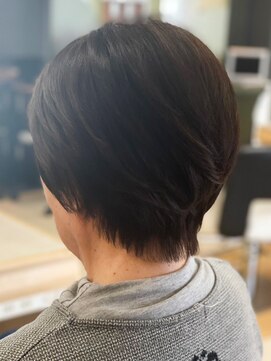 ヘアークリアー 春日部 ミセス 首元すっきり軽やかショートスタイル 美シルエット