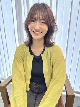 リンクス 東戸塚店(LINKS) くびれミディレイヤー×ライラックブラウン