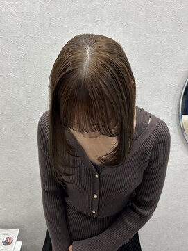 ソア 並木坂(Soa) 20代/韓国ボブ/ベージュ/タッセルボブ/透明感カラー