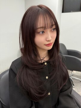 リンドトウキョウ(LINDO TOKYO) 大阪/心斎橋/レイヤーカット/ラベンダーグレージュ