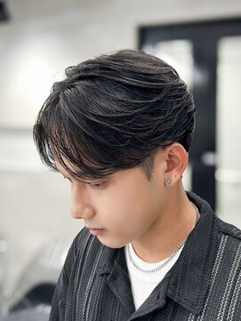 広島メンズ/フェザーパーマ/曲がる縮毛矯正