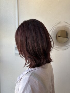 グロウウルマ(GLOW uruma) レイヤーボブ×ピンクブラウン