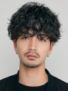 フィフス 原宿(fifth) 原宿緩めツイストスパイラルパーマメンズカットラウンドマッシュ