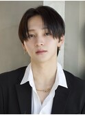 韓国風ナチュラルセンターパートビジネスツーブロック