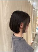 インナーカラーオリーブベージュで透明感UP
