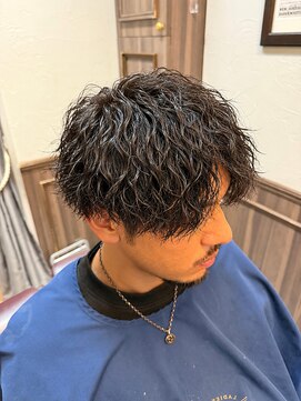 ミリオンバックス 上野(Million Bucks) MEN'S HAIR/リバースセンターパート/ニュアンスパーマ/ツイスパ