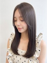 ルノヘアー(Lunohair)&nbsp;ツヤ感◎グレージュ×髪質改善ストレート/艶カラー/ブリーチなし