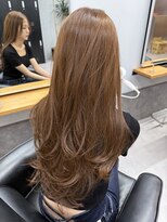 レブ 四条烏丸(Reb,)&nbsp;レイヤーカット×ミルクティーベージュ