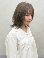 フレームプラス 天王寺あべの店(FRAME+)&nbsp;フェイスレイヤー×オリーブベージュ