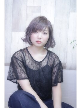 アッシュヘアー パープルアッシュ