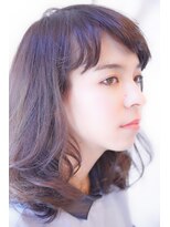 ブーケ(BOUQUET)&nbsp;ふわミディ　無造作にまとめてもいい感じ。