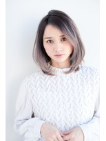 バレイヤージュグレージュ+クールボブディ