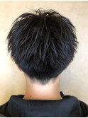 メンズショート×マッシュ×ツーブロック