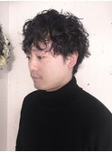 メンズショート/パーマ