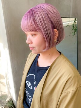 テトヘアー(teto hair) ペールパープル、ピンクパープル、ワイドバング、ミニボブ