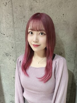 サロンドミルク 原宿(salon de MiLK) 【salon de MiLK 原宿】ケアブリーチピンクラベンダー