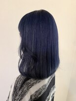 ヘアー ミッション 心斎橋店(hair Mission)&nbsp;ネイビーブルーロブ