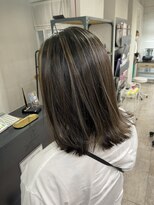 アジールヘア 所沢プロペ通り店(agir hair)&nbsp;コントラストハイライトカラーロング所沢新所沢飯能