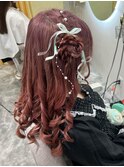 サイドおだんご/心斎橋ヘアセット